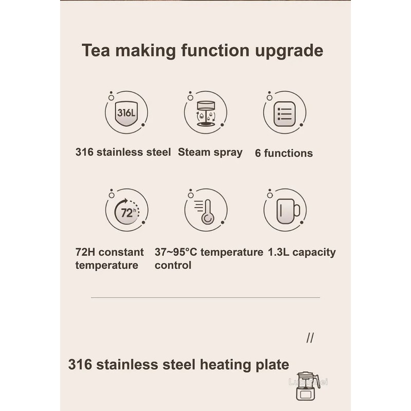 13L Multifunction Tea Maker Electric Kettle 7