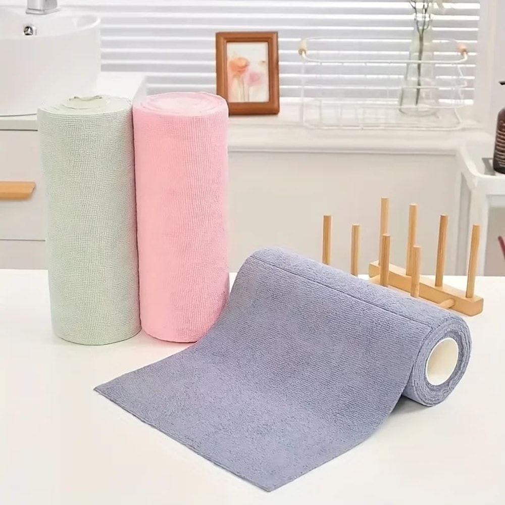 20Sheet Microfiber Dishcloth Roll For Kitchen 2