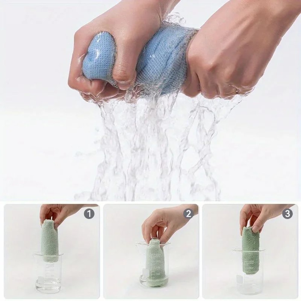 20Sheet Microfiber Dishcloth Roll For Kitchen 7