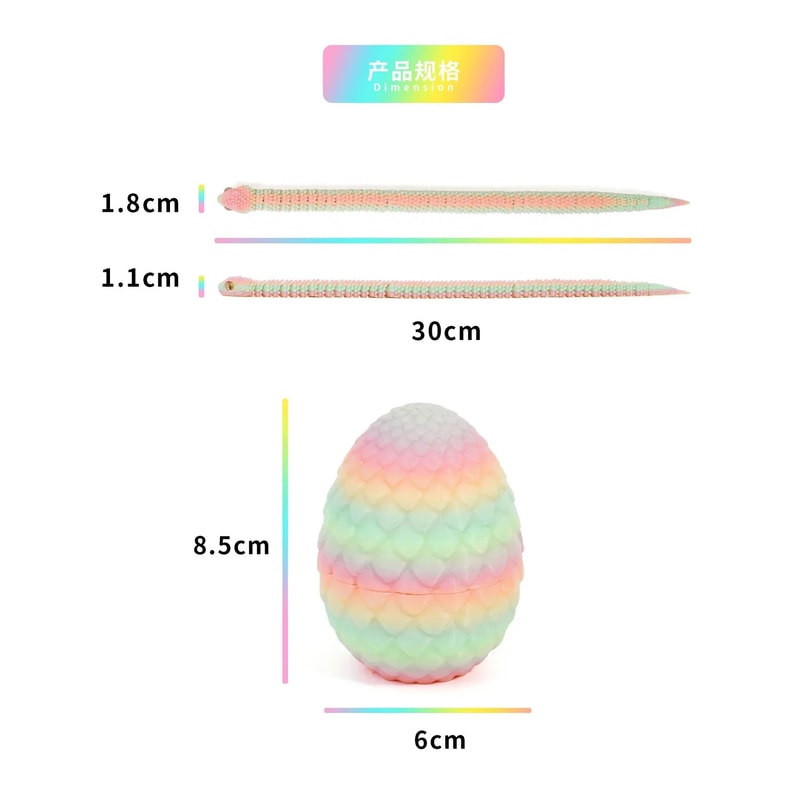 3D Printed Snake Egg Fidget And Desktop Figure 2