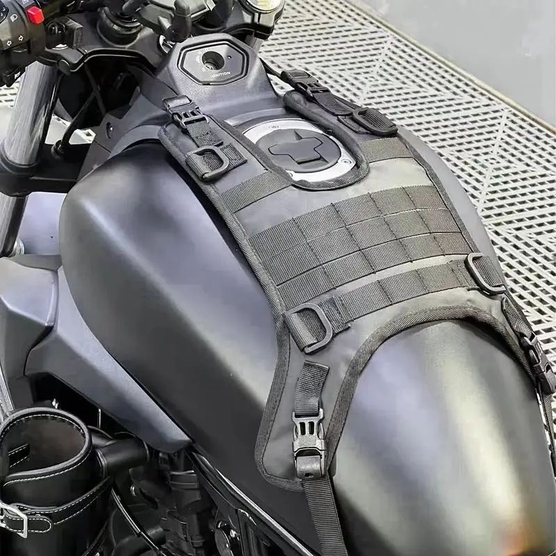 Universal Motorcycle Tank Bag Base With OffRoad Vest Set 5