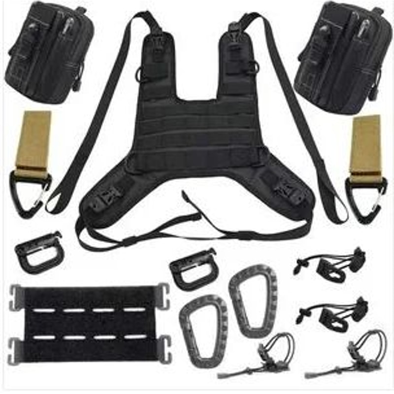 Universal Motorcycle Tank Bag Base With OffRoad Vest Set 7