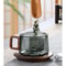 200 Ml Glass Tea Cup With Wooden Handle And Filter 6