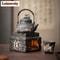 Handmade Wabi Sabi Black Pottery Buddha Tea Warmer 0