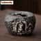 Handmade Wabi Sabi Black Pottery Buddha Tea Warmer 4