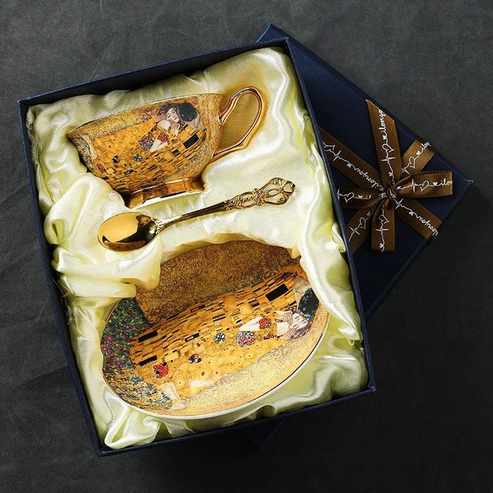 European Bone China Coffee And Tea Cup Gift Set 6