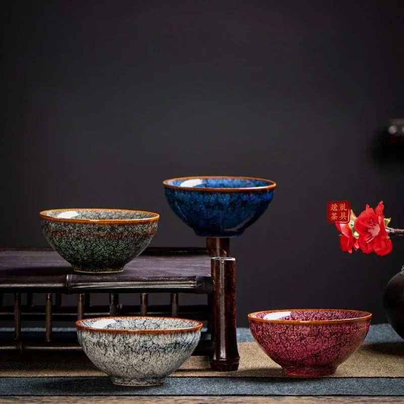 Four Seasons Kiln Glazed Ceramic Kung Fu Tea Cup 1