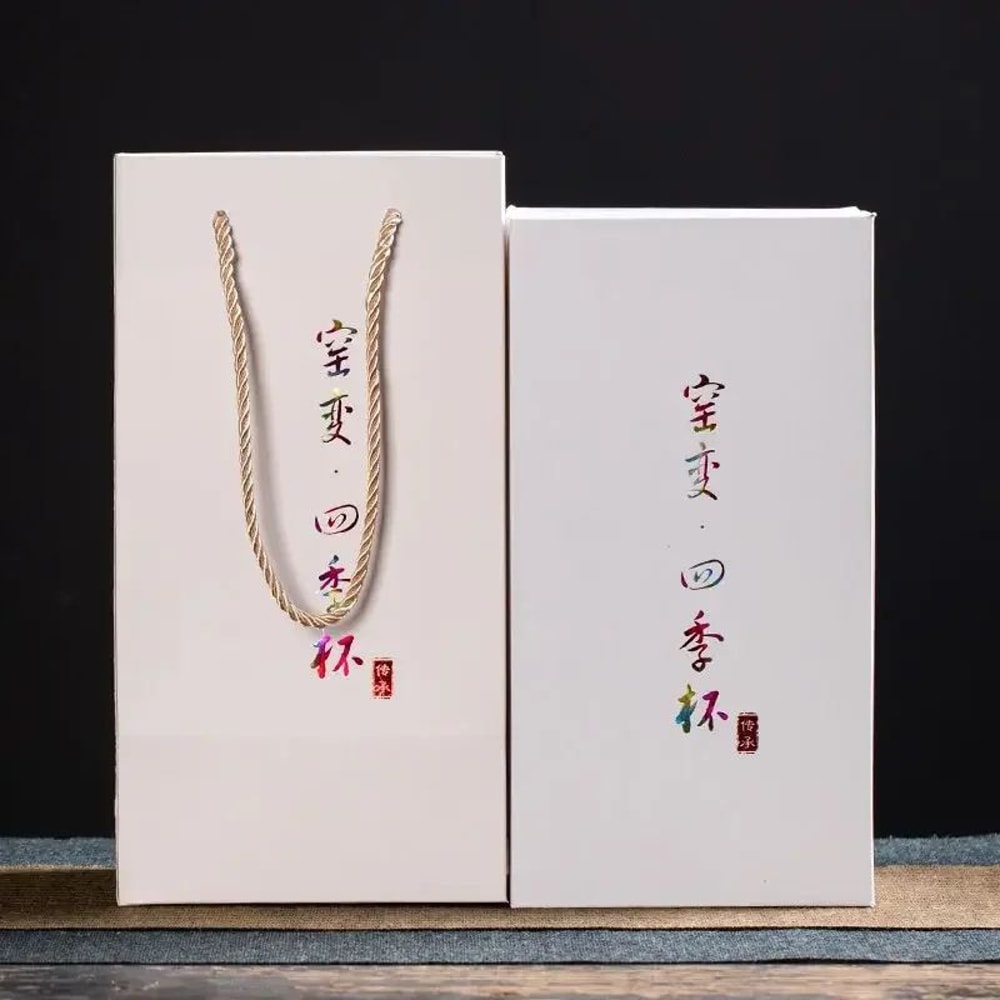 Four Seasons Kiln Glazed Ceramic Kung Fu Tea Cup 2