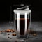 15oz Double Wall Glass Coffee Mug With Silicone Lid 5