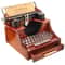 Retro Typewriter Music Box Wooden Desktop Decor 1