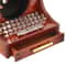 Retro Typewriter Music Box Wooden Desktop Decor 2