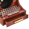 Retro Typewriter Music Box Wooden Desktop Decor 2