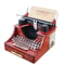 Retro Typewriter Music Box Wooden Desktop Decor 6