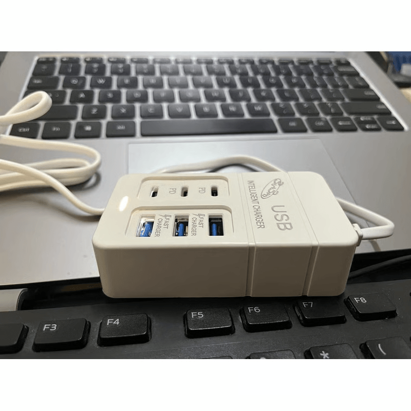 MultiPort USB Wall Charger For Fast Charging And OneOutlet Power For All Devices 8