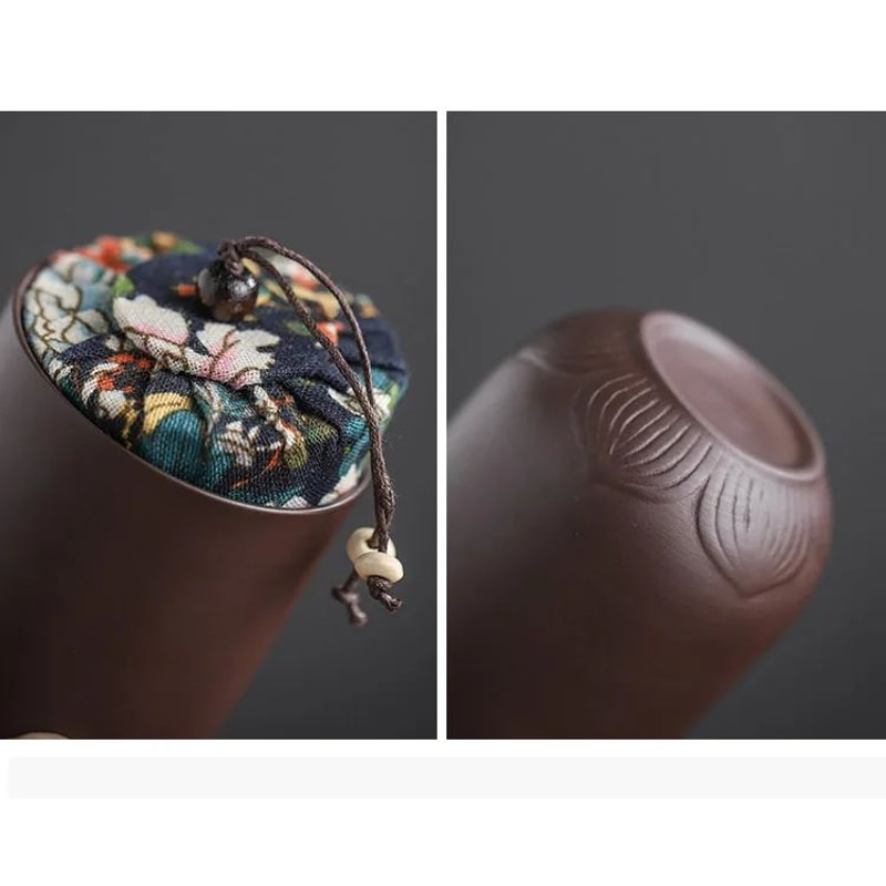 Portable Purple Sand Gaiwan Tea Set For Travel 8