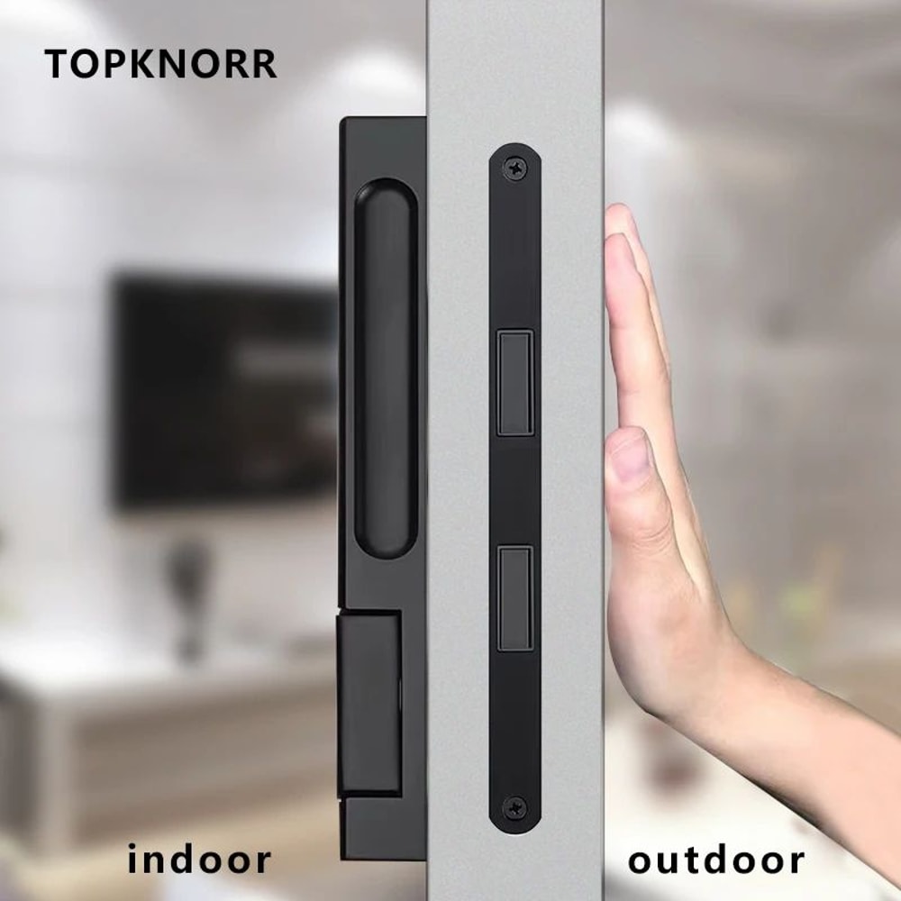 Invisible Magnetic Interior Door Lock With Hidden Handle 0