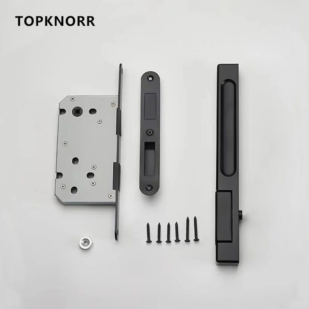 Invisible Magnetic Interior Door Lock With Hidden Handle 4