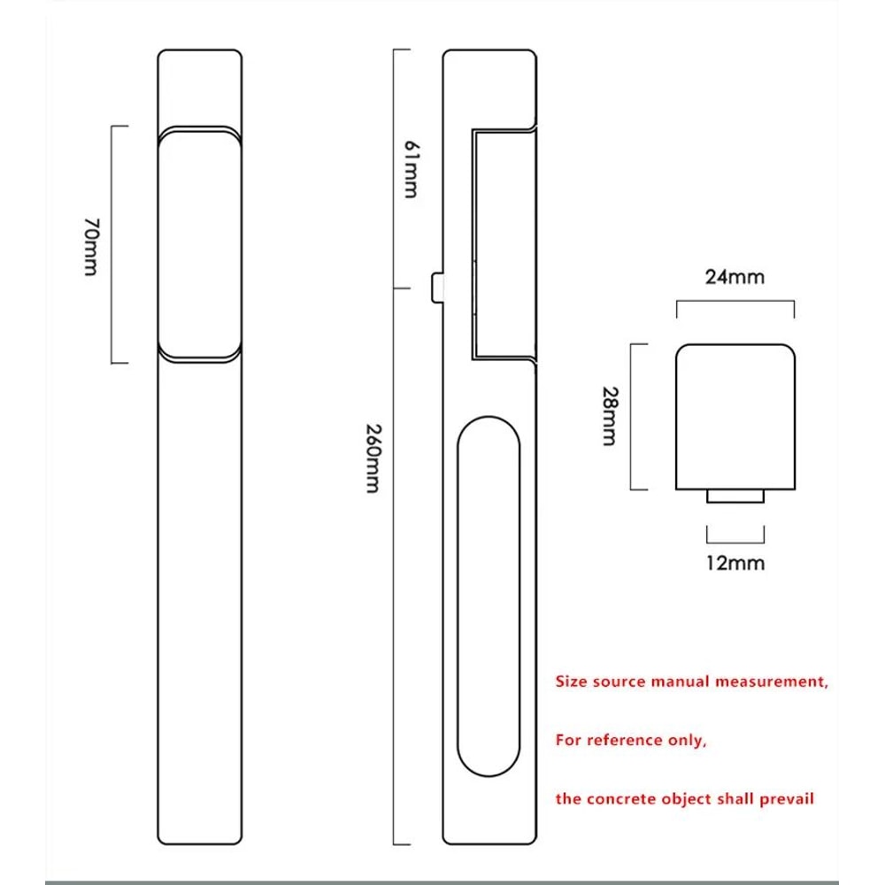 Invisible Magnetic Interior Door Lock With Hidden Handle 8