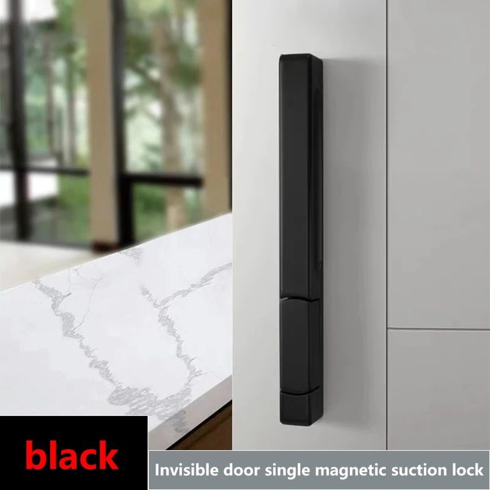 Invisible Magnetic Interior Door Lock With Hidden Handle 13