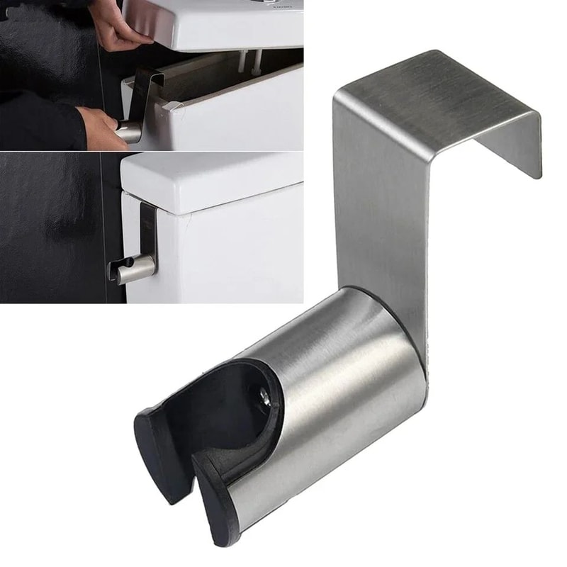 Stainless Steel Bidet Sprayer Holder Hook Bracket 0