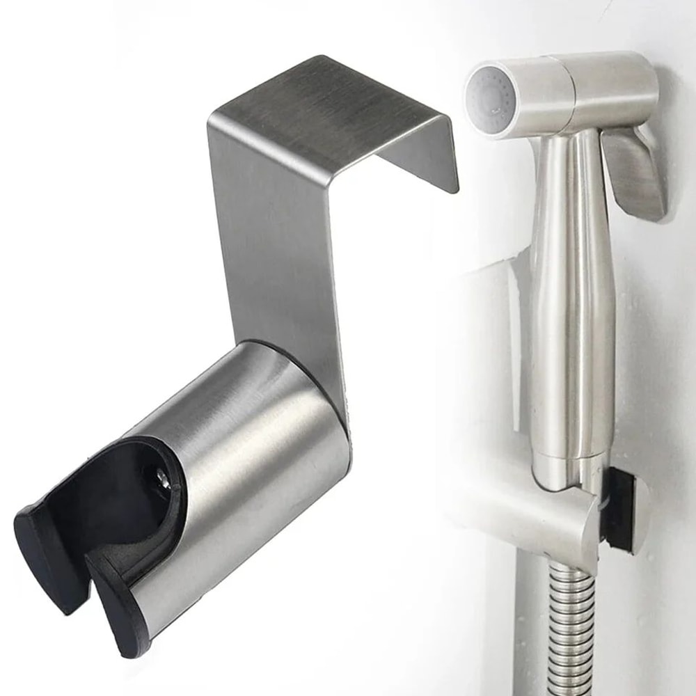 Stainless Steel Bidet Sprayer Holder Hook Bracket 1