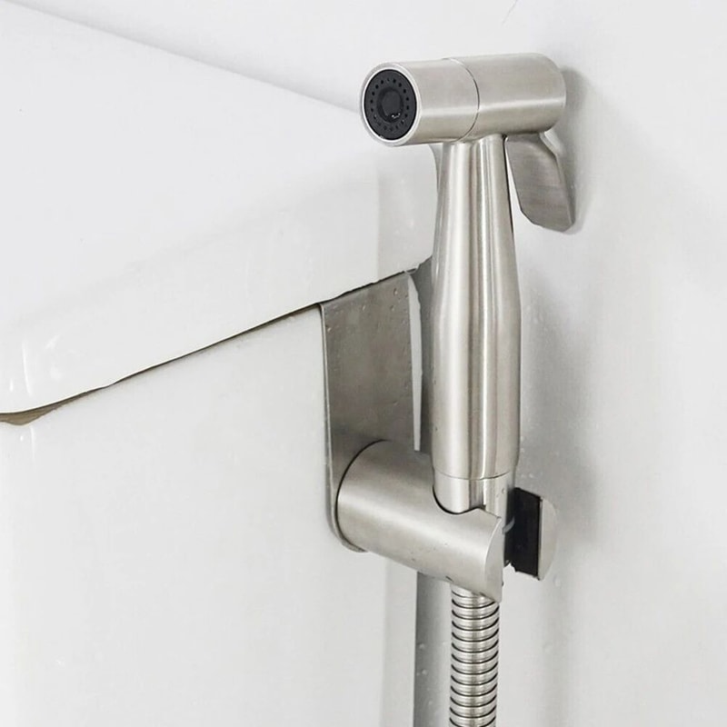 Stainless Steel Bidet Sprayer Holder Hook Bracket 7