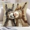 45cm Plush Smiling Donkey Cushion Cover 7
