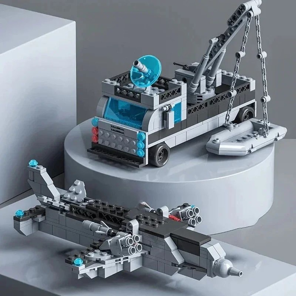 1560pcs 6 In 1 Military Navy Ship Building Block Set 3