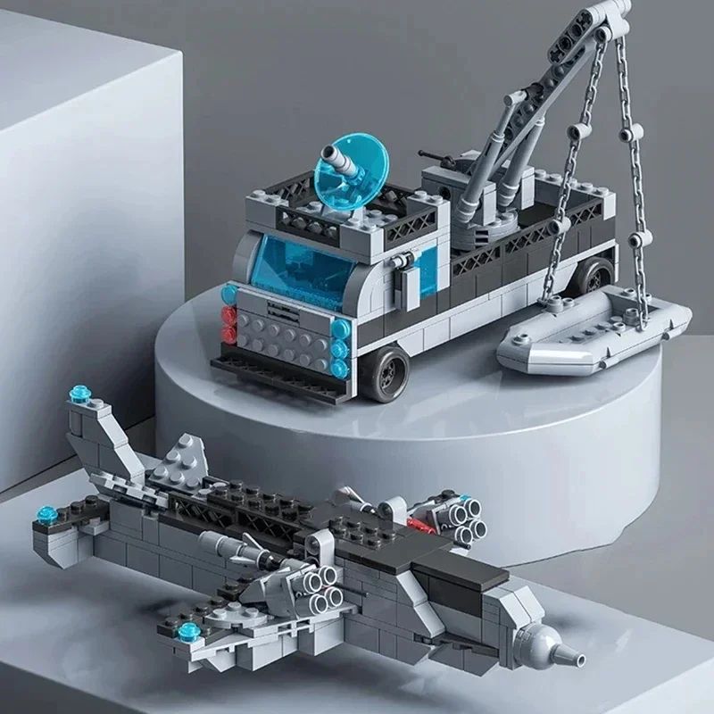 1560pcs 6 In 1 Military Navy Ship Building Block Set 3