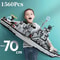 1560pcs 6 In 1 Military Navy Ship Building Block Set 6