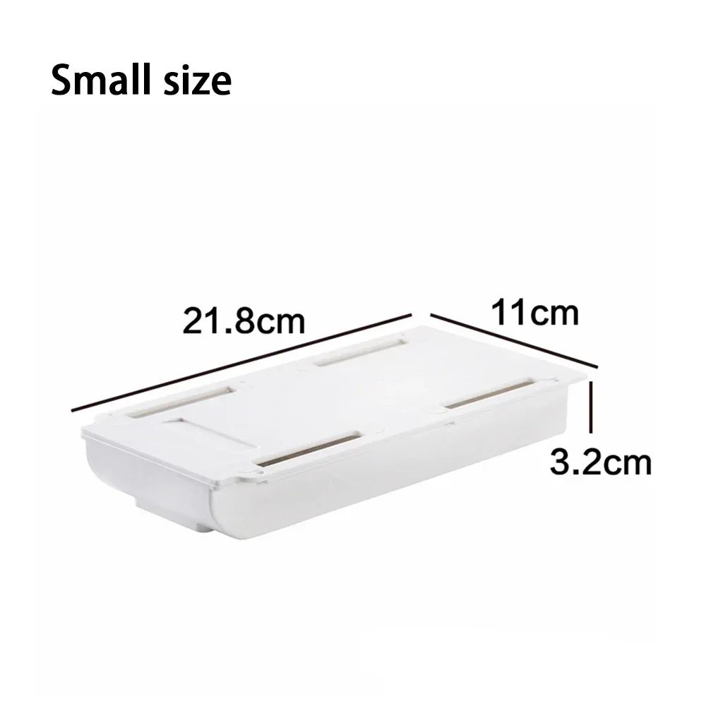 Under Desk Self Stick Hidden Storage Drawer Box 10