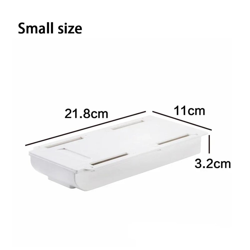 Under Desk Self Stick Hidden Storage Drawer Box 10