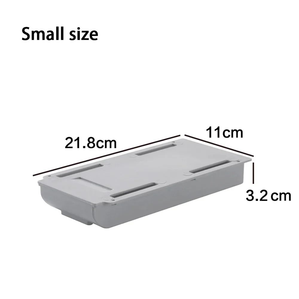 Under Desk Self Stick Hidden Storage Drawer Box 9
