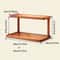 2 Tier Wooden Countertop Storage Rack Organizer 5