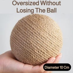 interactive sisal cat scratching ball toy 8 to 10cm