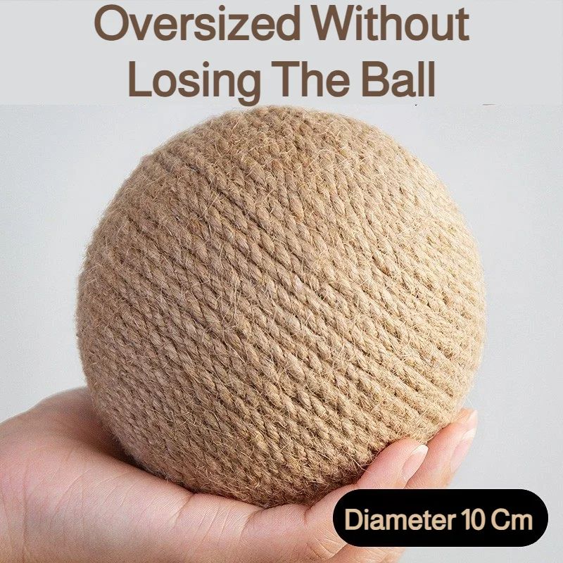 Interactive Sisal Cat Scratching Ball Toy 8 To 10cm 0