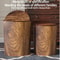 Imitation Wood Trash Can With Swing Lid 1