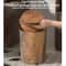 Imitation Wood Trash Can With Swing Lid 3