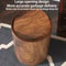 Imitation Wood Trash Can With Swing Lid 6