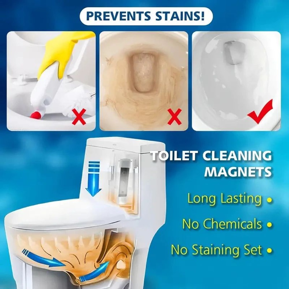 Long Lasting Magnetic Toilet Bowl Cleaner 8