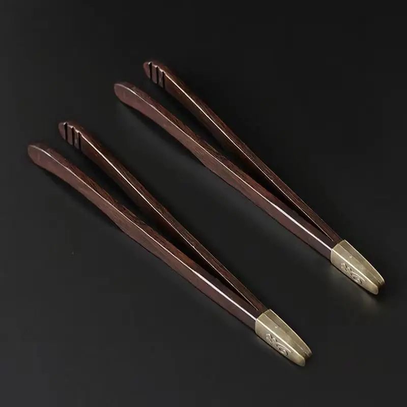 Sandalwood Non Slip Tea Cup Clip Tweezer 4