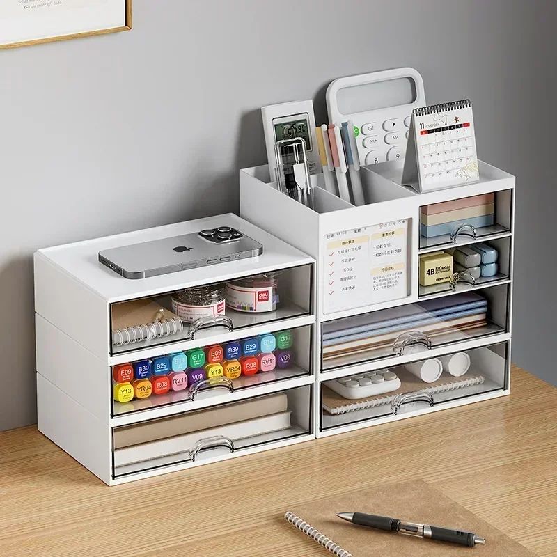 Transparent Drawer Desktop File Organizer Shelf 2