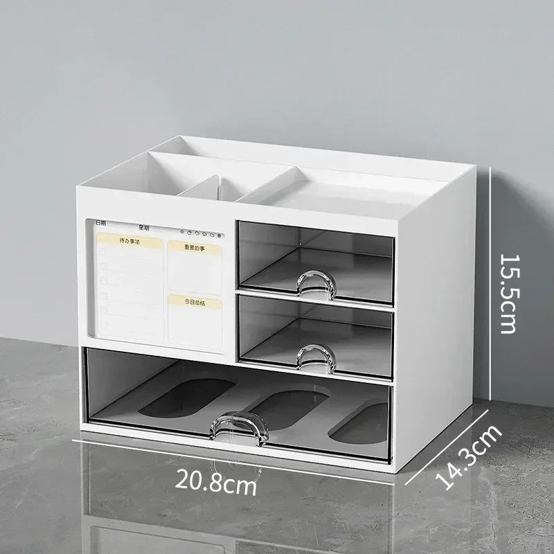 Transparent Drawer Desktop File Organizer Shelf 5