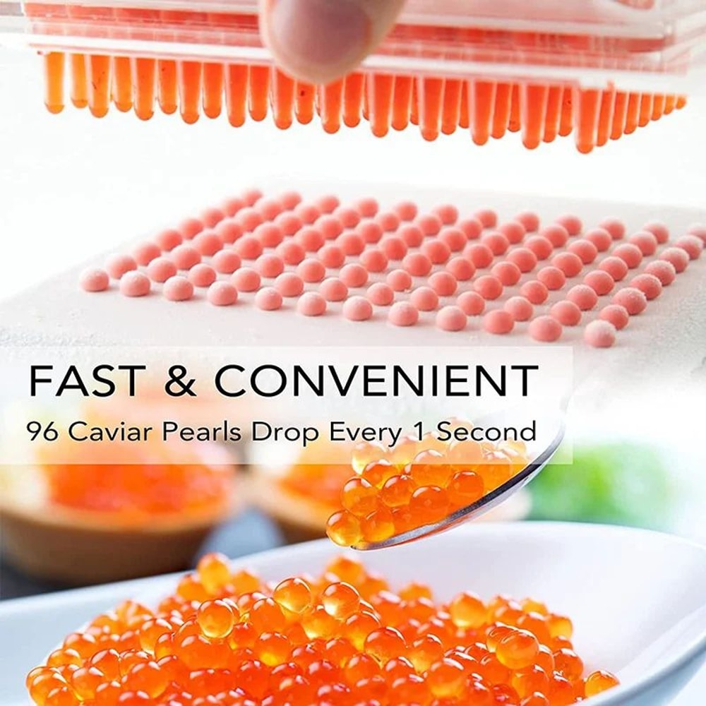 96 Hole Caviar Maker Spherification Kit With Syringe 1