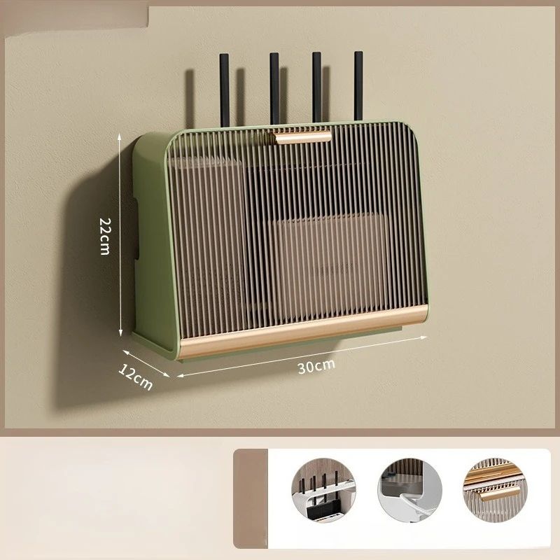 Wall Mounted WiFi Router Storage And Cable Organizer Box 9