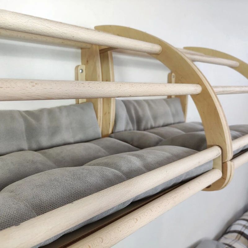 Wall Mounted Wooden Cat House Climbing Bed 1