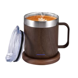 self heating smart coffee mug with usb 55c warmer