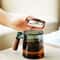 400ml Glass Tea Cup With Walnut Handle And Filter 5