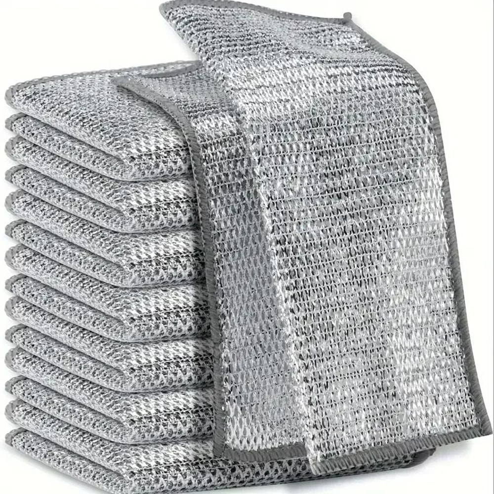 Double Sided Thickened Steel Wire Magic Cleaning Cloth 1