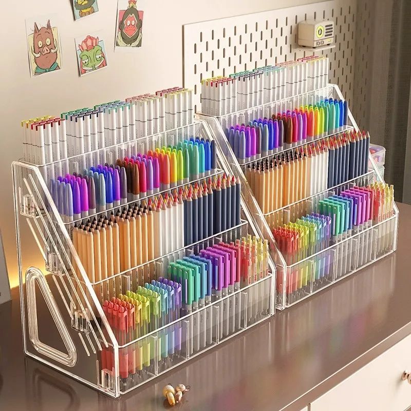 Large Capacity Acrylic Watercolor Pencil Storage Rack 1